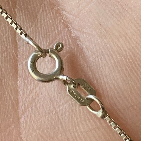 Vintage Sterling Silver 925 Dolphin Mom Baby Family Pendant Necklace 24in Chain - Picture 11 of 14